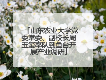 山东农业大学党委常委、副校长周玉玺率队到鱼台开展产业调研
