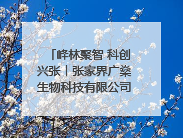 峰林聚智 科创兴张丨张家界广燊生物科技有限公司博士创新站：立足生态优势 激活“绿色宝藏”