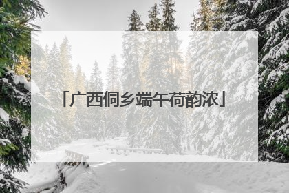 广西侗乡端午荷韵浓