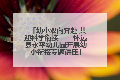 幼小双向奔赴 共迎科学衔接——怀远县永平幼儿园开展幼小衔接专题讲座