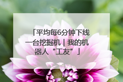 平均每6分钟下线一台挖掘机｜我的机器人“工友”