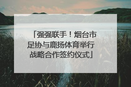强强联手！烟台市足协与鹿扬体育举行战略合作签约仪式
