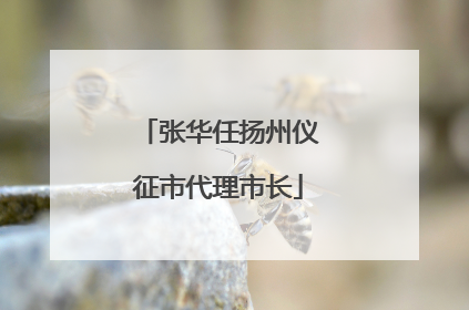 张华任扬州仪征市代理市长