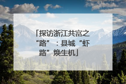 探访浙江共富之“路”：县城“虾路”焕生机