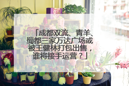 成都双流、青羊、蜀都三家万达广场或被王健林打包出售，谁将接手运营？