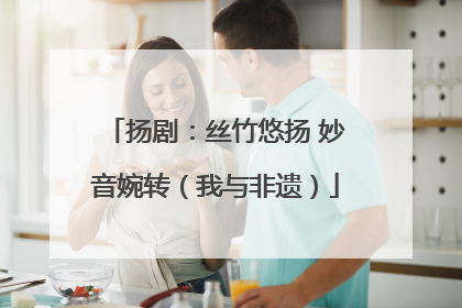 扬剧：丝竹悠扬 妙音婉转（我与非遗）