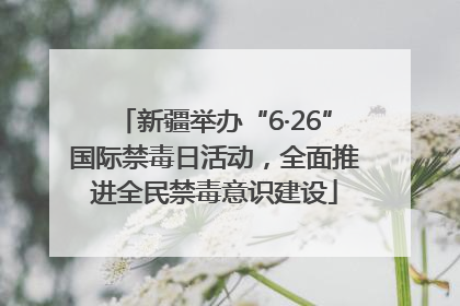 新疆举办“6·26”国际禁毒日活动，全面推进全民禁毒意识建设
