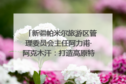 新疆帕米尔旅游区管理委员会主任阿力甫·阿克木汗：打造高原特色文旅品牌 推动县域旅游高质量发展｜第七届全国县域旅游研究成果发布系列活动