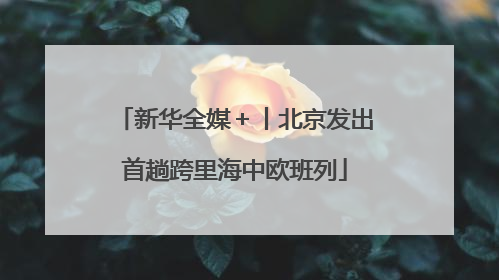 新华全媒＋丨北京发出首趟跨里海中欧班列