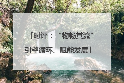 时评：“物畅其流”引擎循环、赋能发展