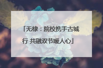 无棣：院校携手古城行 共融双节暖人心