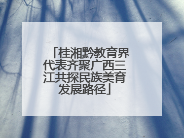 桂湘黔教育界代表齐聚广西三江共探民族美育发展路径