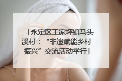 永定区王家坪镇马头溪村：“非遗赋能乡村振兴”交流活动举行