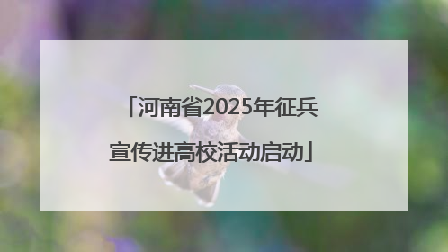 河南省2025年征兵宣传进高校活动启动
