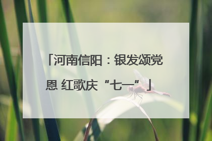 河南信阳：银发颂党恩 红歌庆“七一”