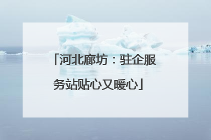 河北廊坊：驻企服务站贴心又暖心