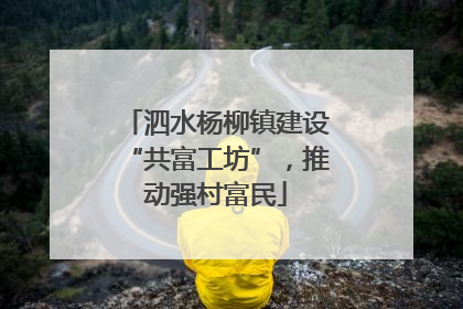 泗水杨柳镇建设“共富工坊”，推动强村富民