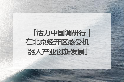 活力中国调研行｜在北京经开区感受机器人产业创新发展