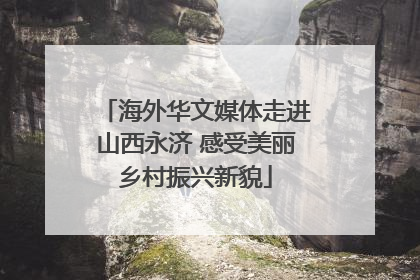 海外华文媒体走进山西永济 感受美丽乡村振兴新貌