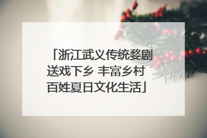 浙江武义传统婺剧送戏下乡 丰富乡村百姓夏日文化生活