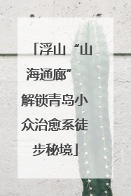 浮山“山海通廊” 解锁青岛小众治愈系徒步秘境