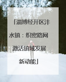 淄博经开区沣水镇：织密路网 激活镇域发展新动能