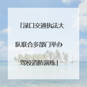 渌口交通执法大队联合多部门举办驾校消防演练