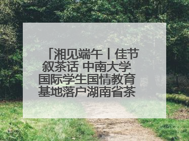 湘见端午丨佳节叙茶话 中南大学国际学生国情教育基地落户湖南省茶叶博物馆