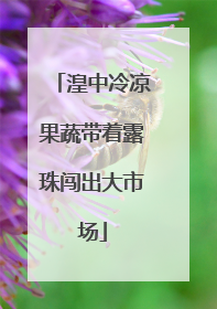 湟中冷凉果蔬带着露珠闯出大市场