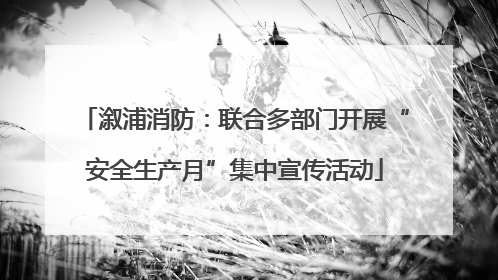 溆浦消防：联合多部门开展“安全生产月”集中宣传活动