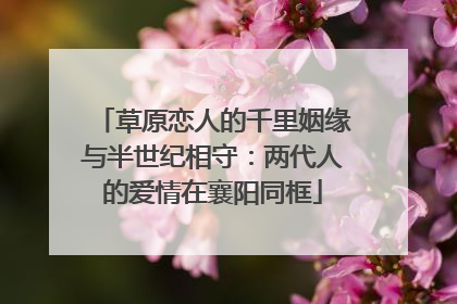 草原恋人的千里姻缘与半世纪相守：两代人的爱情在襄阳同框