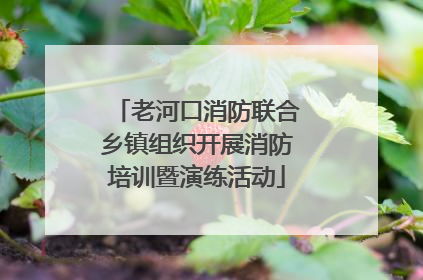 老河口消防联合乡镇组织开展消防培训暨演练活动