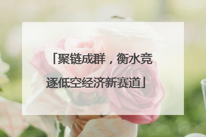 聚链成群，衡水竞逐低空经济新赛道