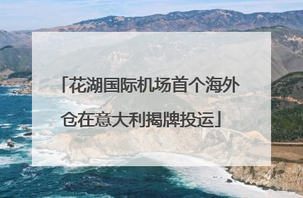 花湖国际机场首个海外仓在意大利揭牌投运