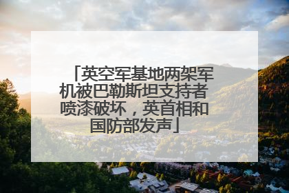 英空军基地两架军机被巴勒斯坦支持者喷漆破坏，英首相和国防部发声