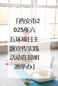 西安市2025年六五环境日主题宣传实践活动在昆明池举办