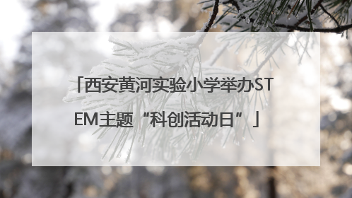 西安黄河实验小学举办STEM主题“科创活动日”