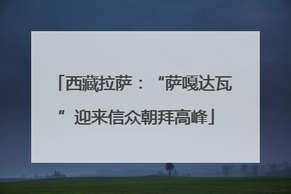 西藏拉萨：“萨嘎达瓦”迎来信众朝拜高峰