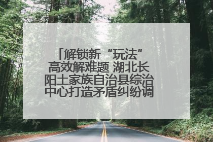解锁新“玩法” 高效解难题 湖北长阳土家族自治县综治中心打造矛盾纠纷调处“终点站”
