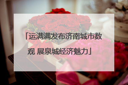 运满满发布济南城市数观 展泉城经济魅力