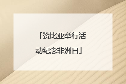 赞比亚举行活动纪念非洲日