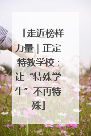 走近榜样力量｜正定特教学校：让“特殊学生”不再特殊