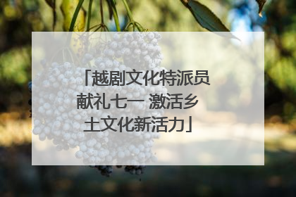 越剧文化特派员献礼七一 激活乡土文化新活力