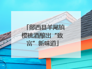 郧西县羊尾镇樱桃酒酿出“致富”新味道