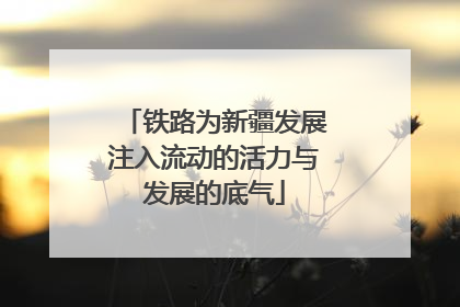 铁路为新疆发展注入流动的活力与发展的底气