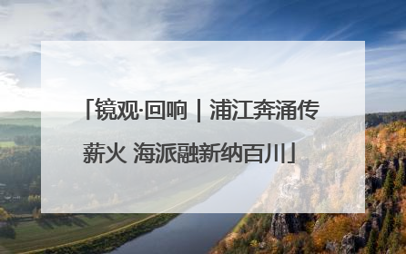 镜观·回响｜浦江奔涌传薪火 海派融新纳百川