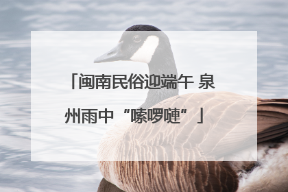 闽南民俗迎端午 泉州雨中“嗦啰嗹”