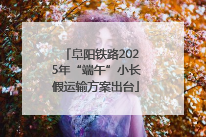 阜阳铁路2025年“端午”小长假运输方案出台