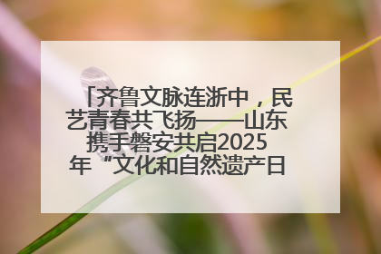 齐鲁文脉连浙中，民艺青春共飞扬——山东携手磐安共启2025年“文化和自然遗产日”系列活动