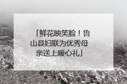 鲜花映笑脸！鲁山县妇联为优秀母亲送上暖心礼